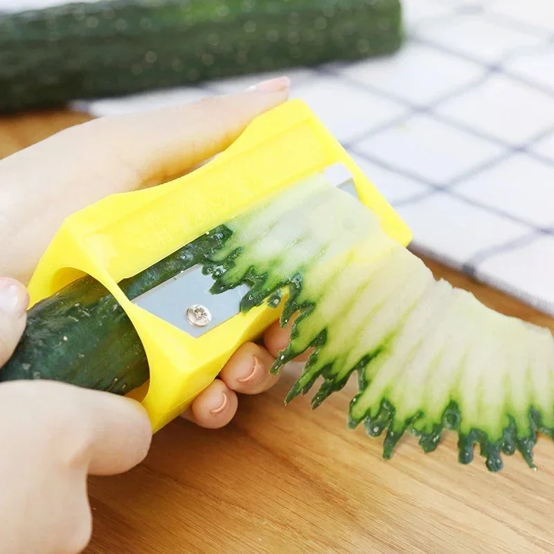 Beauty Tools Let You Cut The Cucumber Beauty Beauty Cucumber Slicer Knife Sharpener Kitchen Accessories  Peeler Fruit Curling