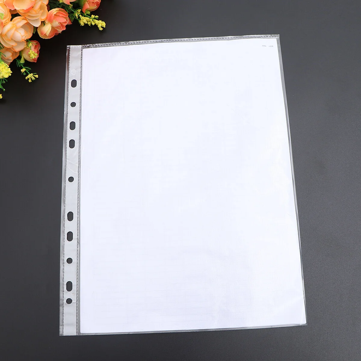 100pcs A4 Clear File Fodler Folder Bags Plastic Transparent Punched Pocket  Folders Filing Sleeves Document Sheet Folder Bag - File Jackets & File  Pockets - AliExpress