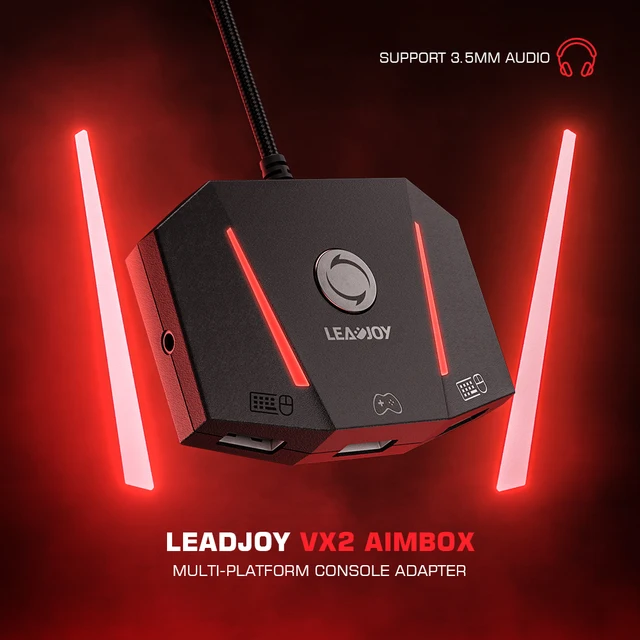 Leadjoy-AimBox Teclado Mouse Controller Adapter, Conversor para