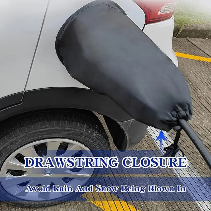 EV Charger Cover EV Charger Car Cover Rainproof Waterproof Car Charging Port Magnetic Adhesion Fit For Electric Vehicles