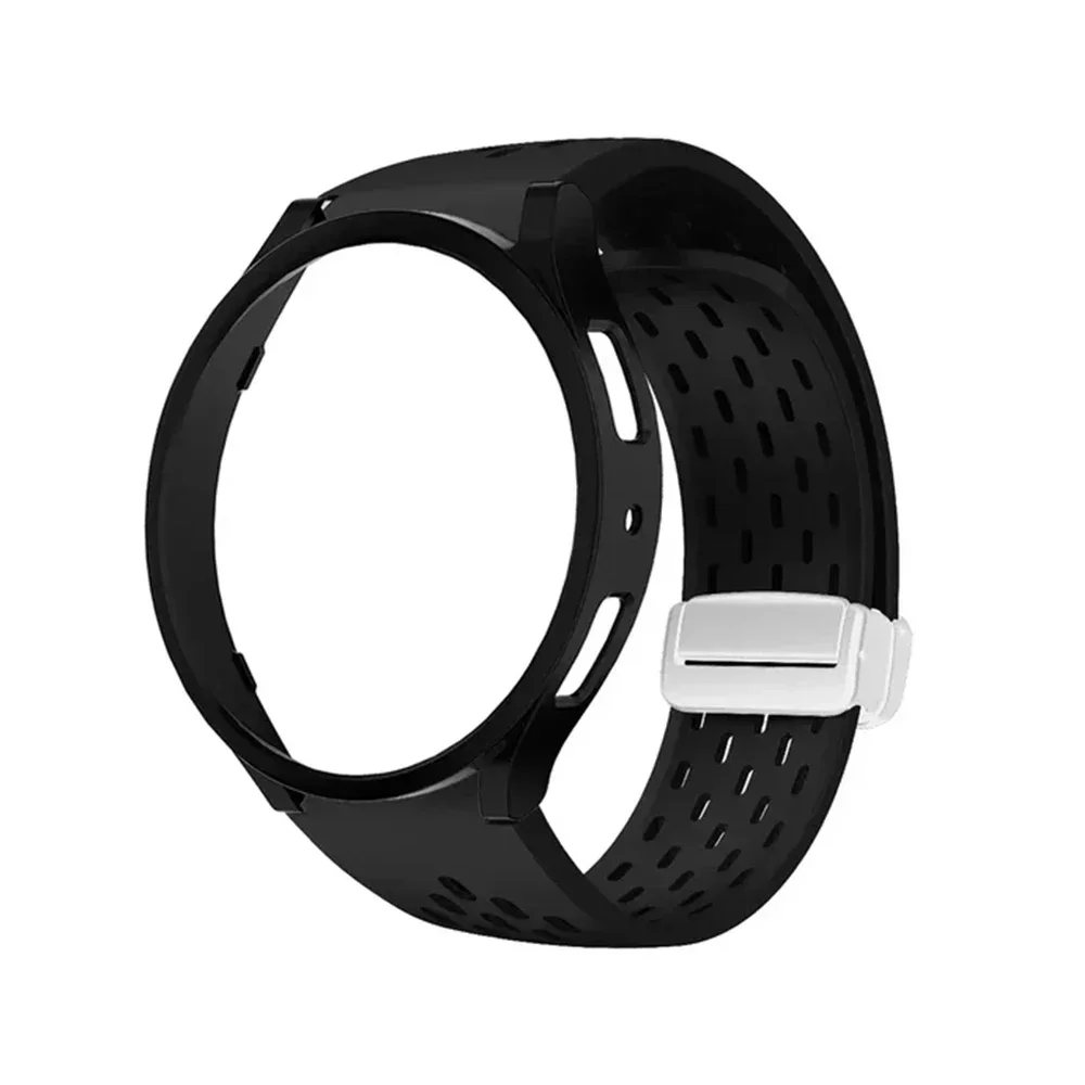 Enhanced PC Case & Silicone Strap with Magnetic Bracelet