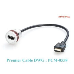High - Speed HDMI Extension Cable with Flush Mount Design for 4K Video Transmission (PCM - 0558(HDMI))