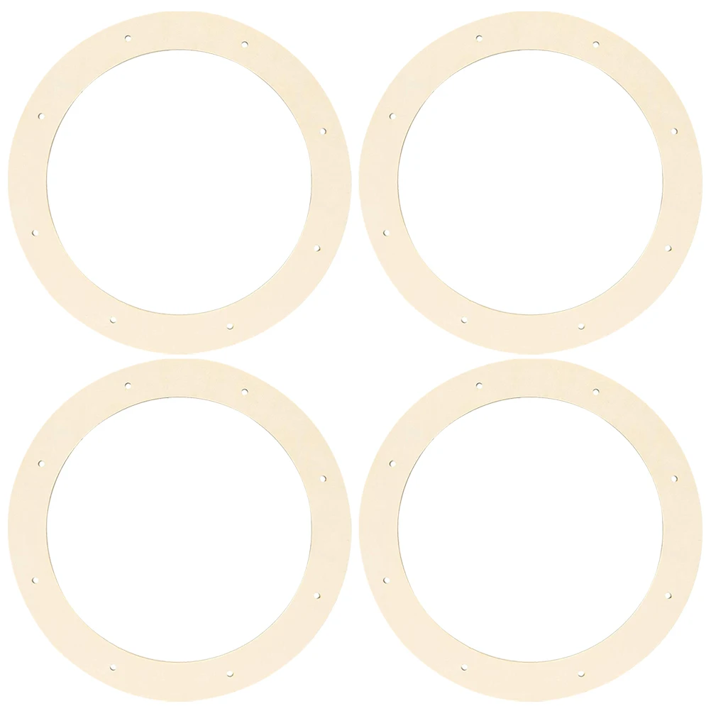 

4pcs 29x29cm Hanging Round Wreaths Frames Wooden Circle Wreath Rings For DIY Crafts Wedding Flower Rack Xmas Hanging Decor