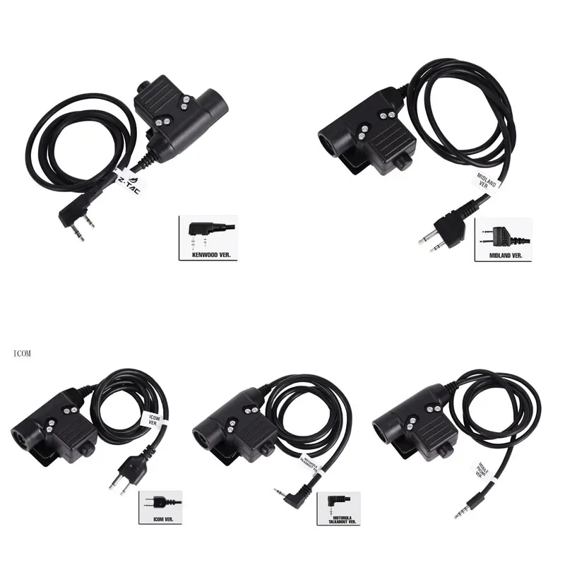U94 PTT Icom / Kenwood / Midland Motorola Talkabout Mobile Phone Headset PTT for Full Range of Tactical Headset tactical headset