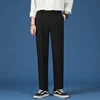 Autumn Winter New Smooth Pendulous Suit Pants Men Business Long Trousers Korean Thick Formal Ankle Length Pant Male Plus Size 40 5