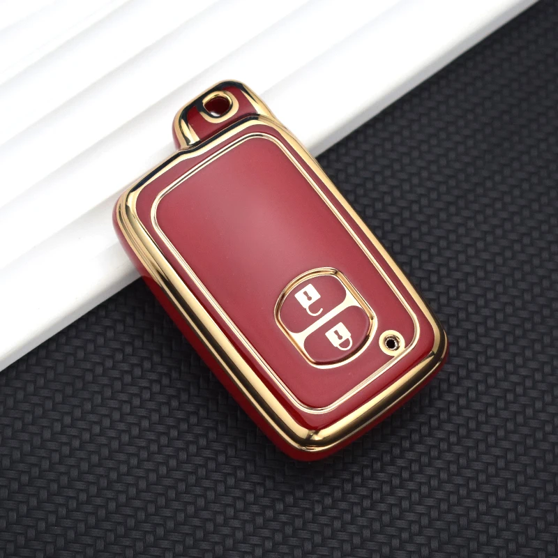 2/3/4 Buttons TPU Car Key Case Cover Keychain Holder For Toyota Camry Prius Land Cruiser Prado 150 Crown For Subaru Foreste XV
