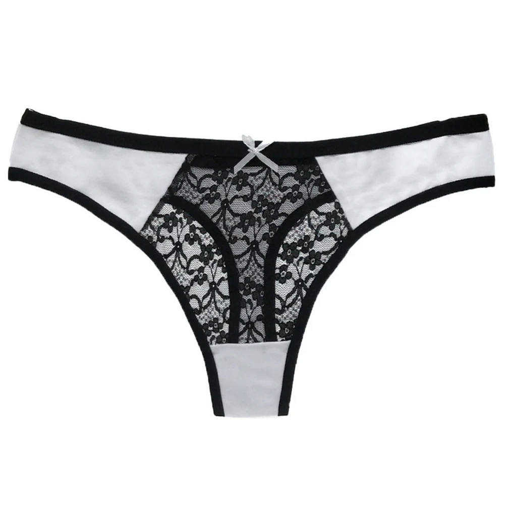 Girls underwear teen girls panties summer fashion lace G-string ultra-thin breathable briefs with bow low waist 7-16Y