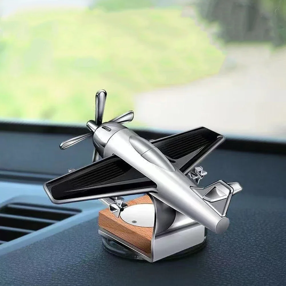 Car Air Freshener Solar Aircraft Decoration Mini