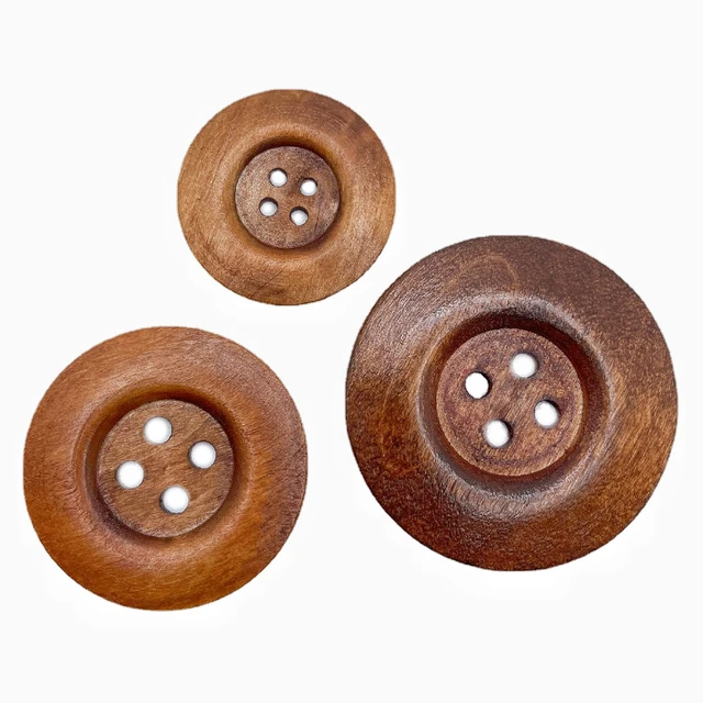 50pcs Large Size Wood Buttons 30mm Round Sewing Button 4 Holes Large  Buttons for Crafts Sewing Large Wooden Buttons for DIY Clothing Bag  Decoration