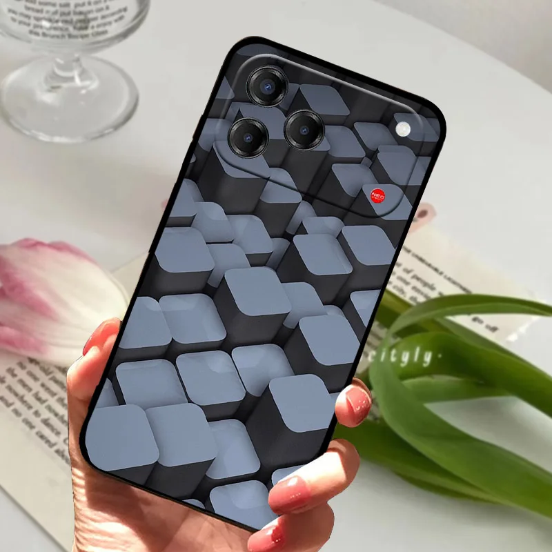 Luxury TPU Silicone Soft Back Cover for ZTE Blade V80 Pro 4G - Elegant  Coque