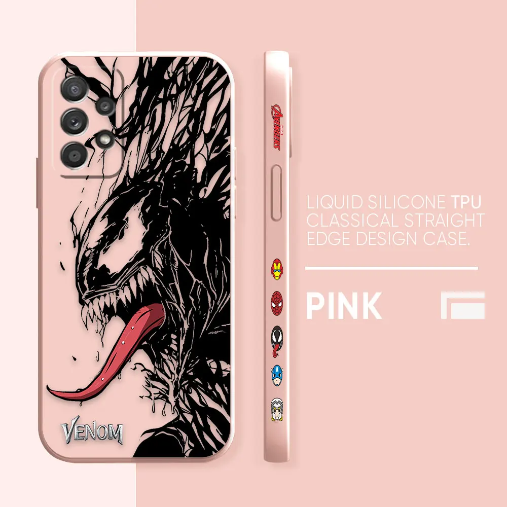 thumbnail image 1 of Funda para Samsung Galaxy A91 A73 A72 A71 A53 A52 A51 A42 A33 AO3S 4G 5G funda de silicona líquida Simple Marvel Comics Venom, 1 of 5