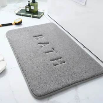 Thickened simple toilet absorbent foot mat carpet bathroom 1