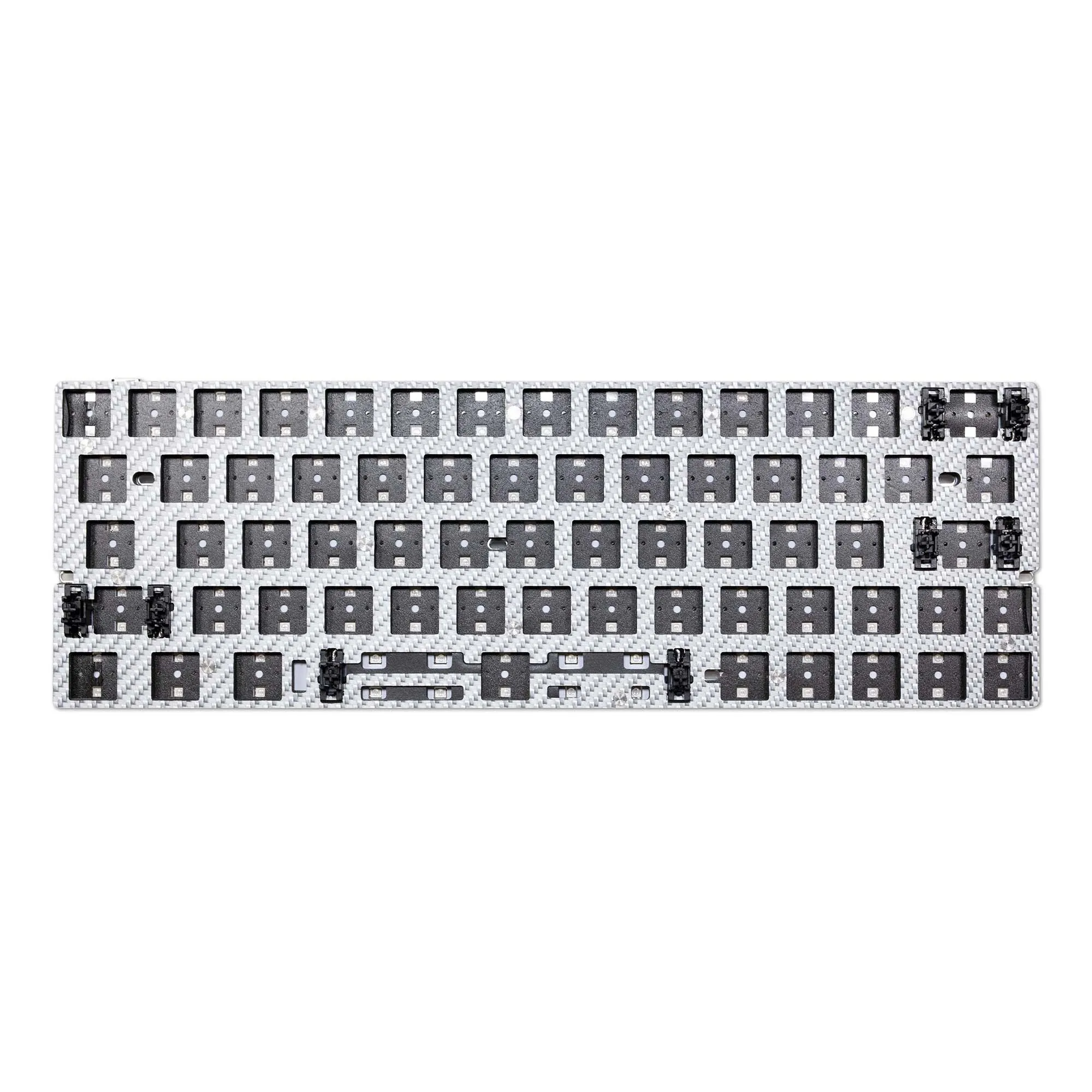 Everglide AE64PRO 자기식 키보드 PCB 0.001 RT 총 174개의 RGB LED, 스파클링크 480Mhz MCU로 구동, GH60 케이스 지원