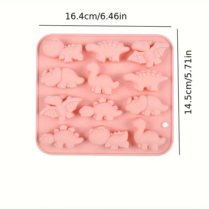 3D Dinosaur Silicone Mold, Cake Moldscute Animal Icing Molds For Kids, Adults Diy Baking Decoration, Easy To Use And Durable