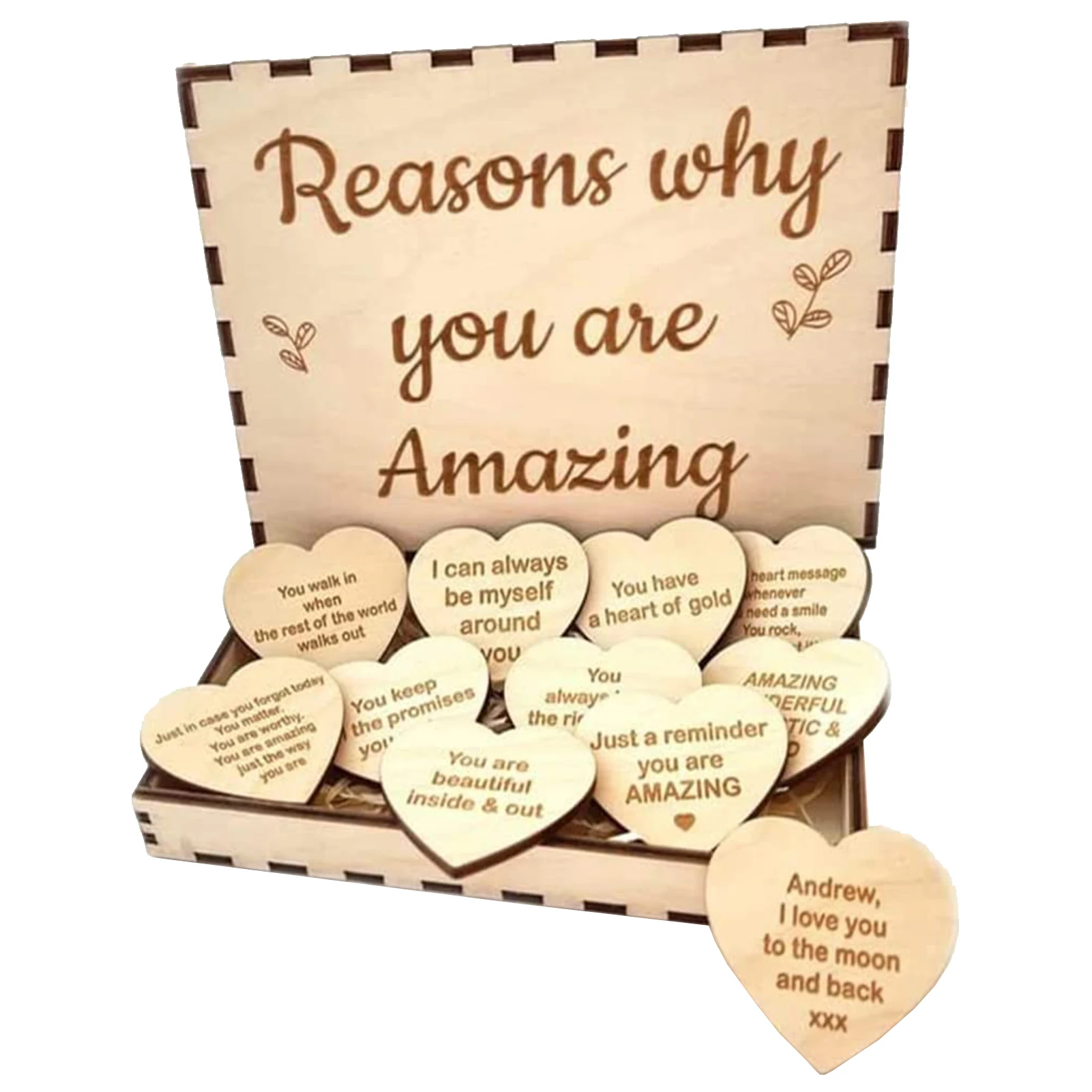 Unique Friendship Gift - Reasons Why You are My Friend, 10 Reasons Why You  are My Friend, Wooden Hearts in The Box Friendship and Bestie Gifts for  Friends, Friendship Keepsake 