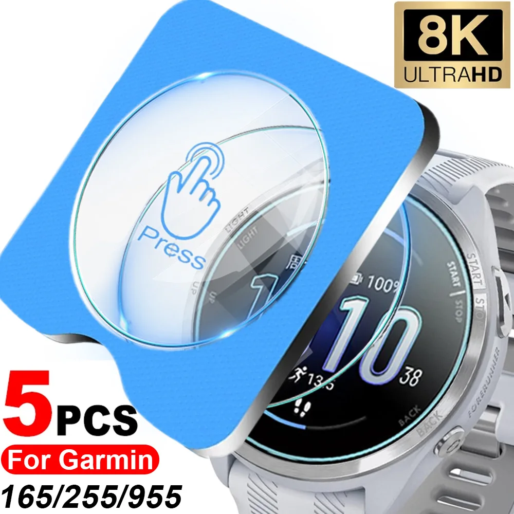 Garmin Forerunner 165 955 255 SmartWatch 화면 보호기 긁힘 방지 보호 필름용 9H 강화 유리 간편한 설치