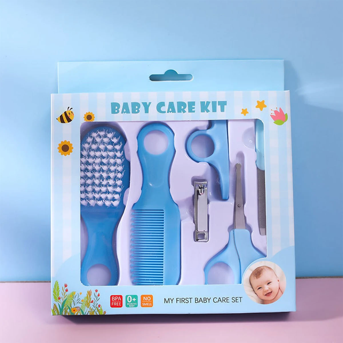 Baby Care Set Baby nail clippers set Baby Care Wash 6 six-piece brush set