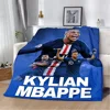 Printed Blanket Football K-Kylian Star M-Mbappé Picnic Blankets Warm Blanket Soft and Comfortable Home Travel Birthday Gift 1