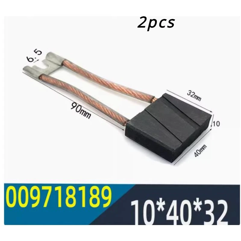 2 Pcs Carbon Brush 10x40x32 Forklift Parts  0009718189 For Linde.