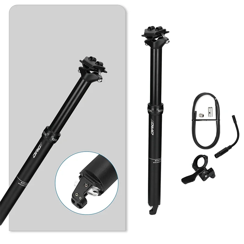 KS EXAFORM JAG-I 내부 케이블 드롭 원격 자전거 시트포스트 스포이드 시트 포스트, 30.9mm, 31.6mm, 100mm