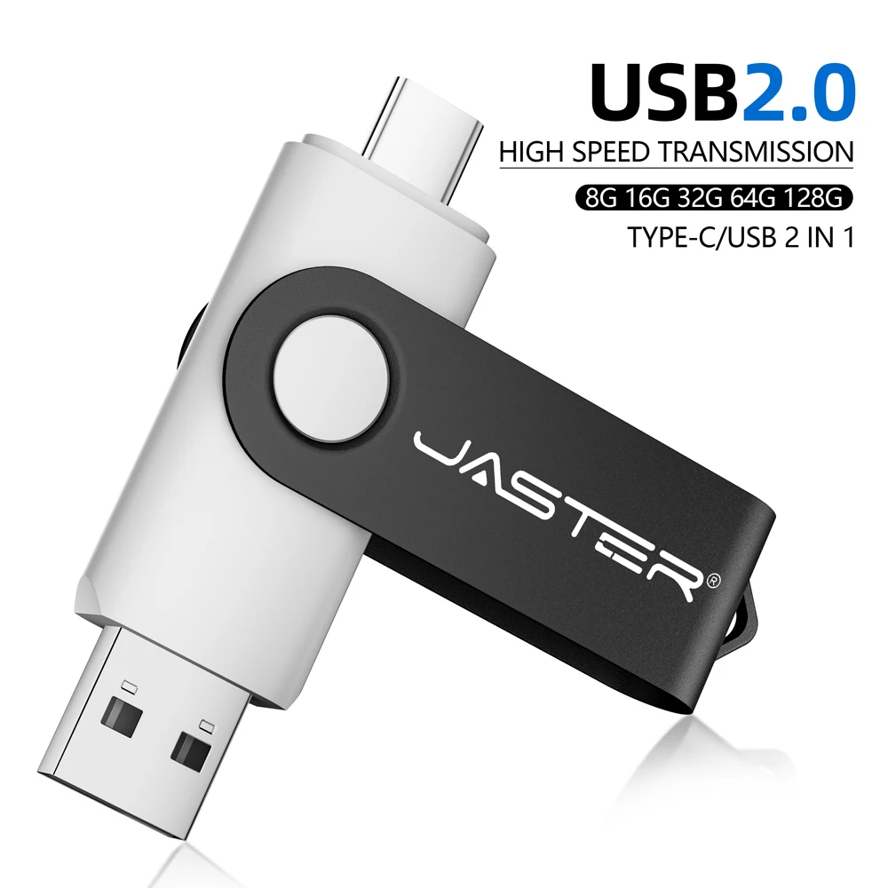 JASTER 128GB TYPE-C 2 in 1 USB 플래시 드라이브 32GB 메..