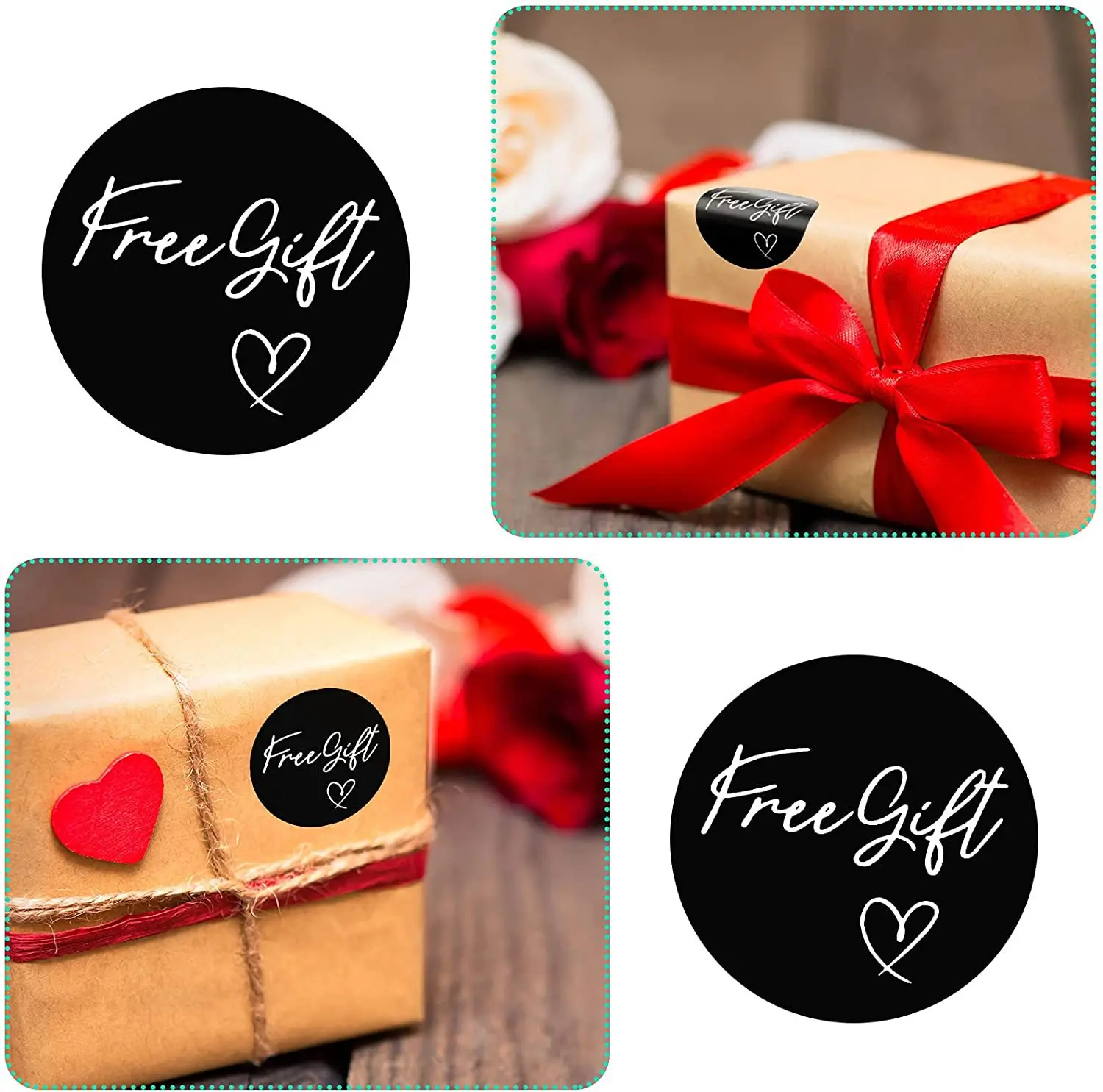 100-500pcs 무료 선물 편지 라벨 스티커 고정 용품 핑크 중소 기업 패키지 카드에 대한 스티커 감사합니다 1 인치