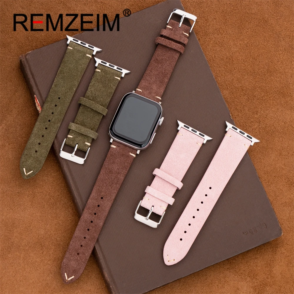 Premium Suede Strap for Smartwatch Wristbands