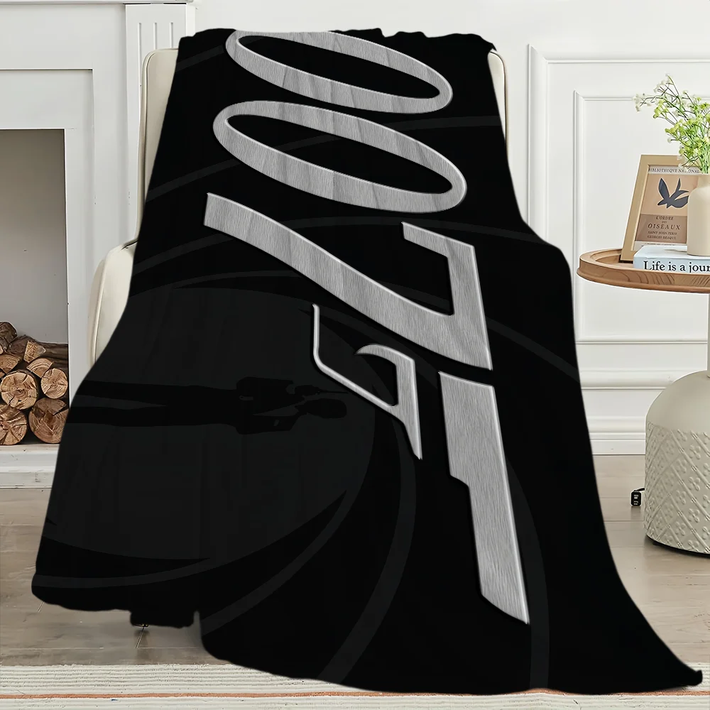 Special J-James B-Bonds Agent Suspense Blanket Travel And Gift Comfort Soft Plush Suitable For Sofa Living Room Office Bedroom 4