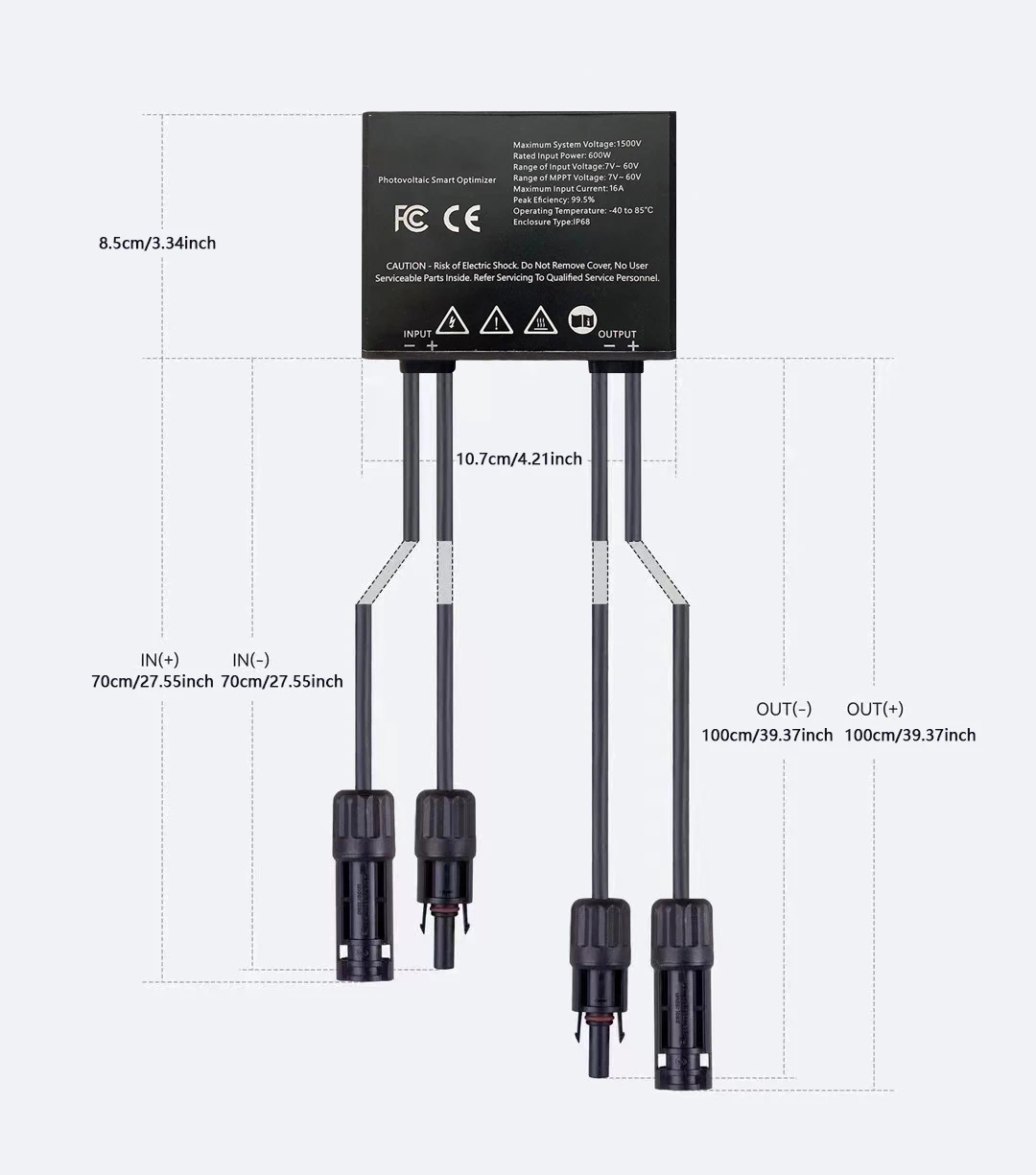 600W Solar power optimizer MPPT Solar Optimizer photovoltaic Optimizer power intelligent optimizer to boost generation