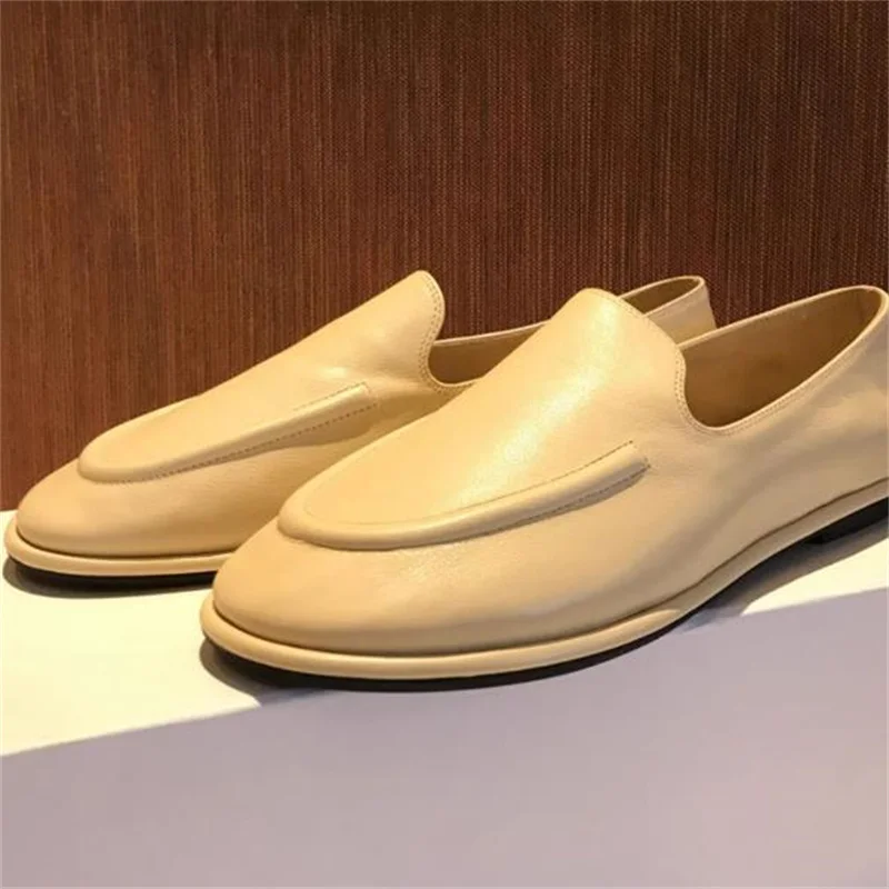 

Stitching Shoes for Women Round Toes Ladies Flat Heels Chassure Solid Femme Shallow Female Loafers Sewing Lines Zapatos Mujer