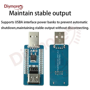 Modulo di protezione di ricarica Modulo anti-spegnimento per carico virtuale USB A Power Bank con corrente di uscita commutabile