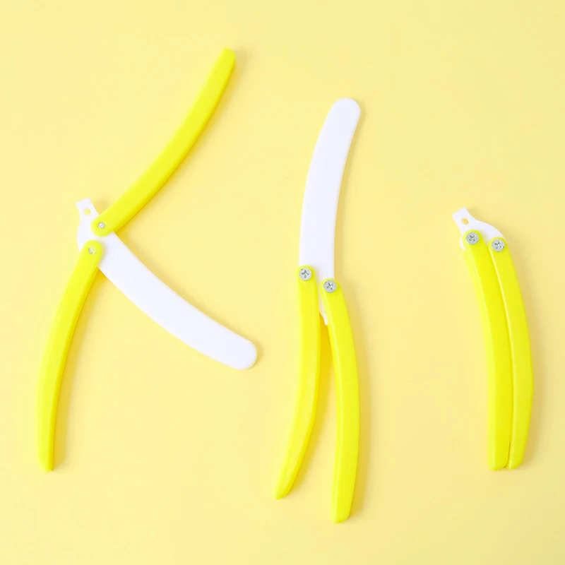 Banana Radish Butterfly Knife Keychain Fruit Toy for Children fidget toys