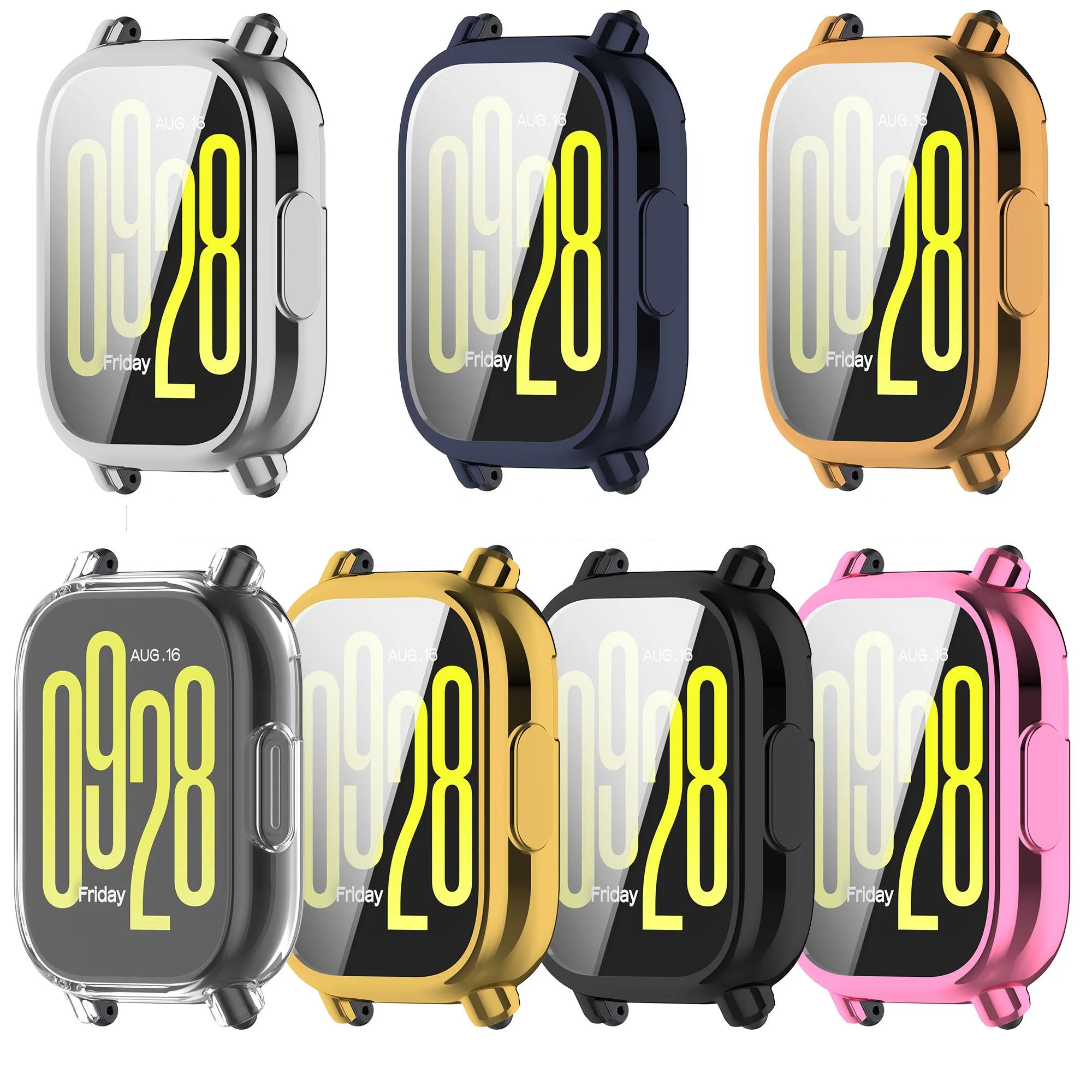 Redmi watch 5 용 TPU 도금 케이스 Redmi watch 5 Lite 용 액티브 케이스 화면 보호기 스마트 시계 케이스 액세서리