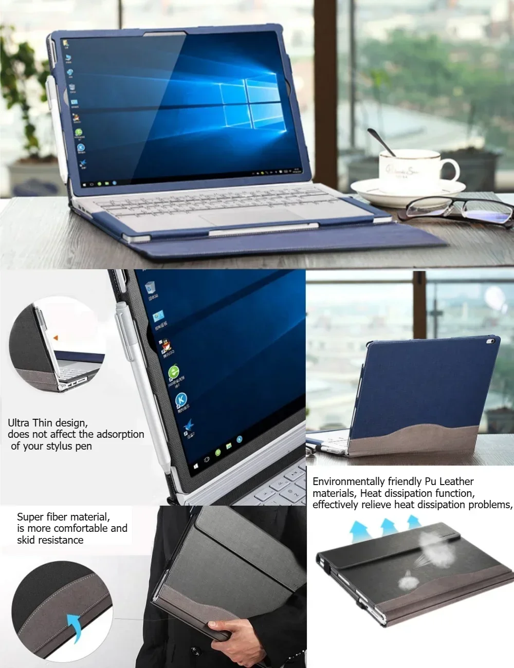 Laptop Case for Microsoft Surface Book 2 3 15'' Laptop Sleeve Case