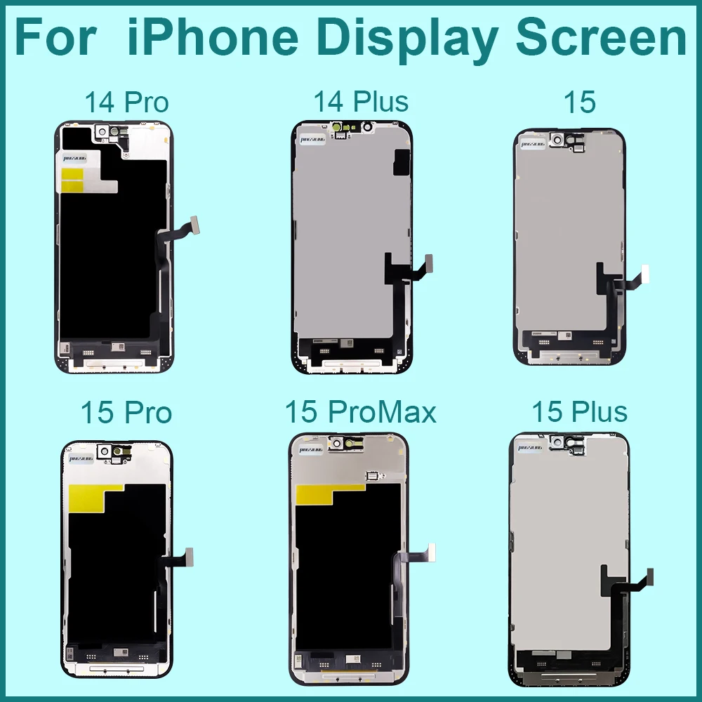 Componente di Ricambio di Alta Gamma per iPhone, Schermo Compatibile con Display 3D Touch per iPhone 13, 13Mini, 13Pro, 14, 14Pro, 15, 15ProMax - immagine 4