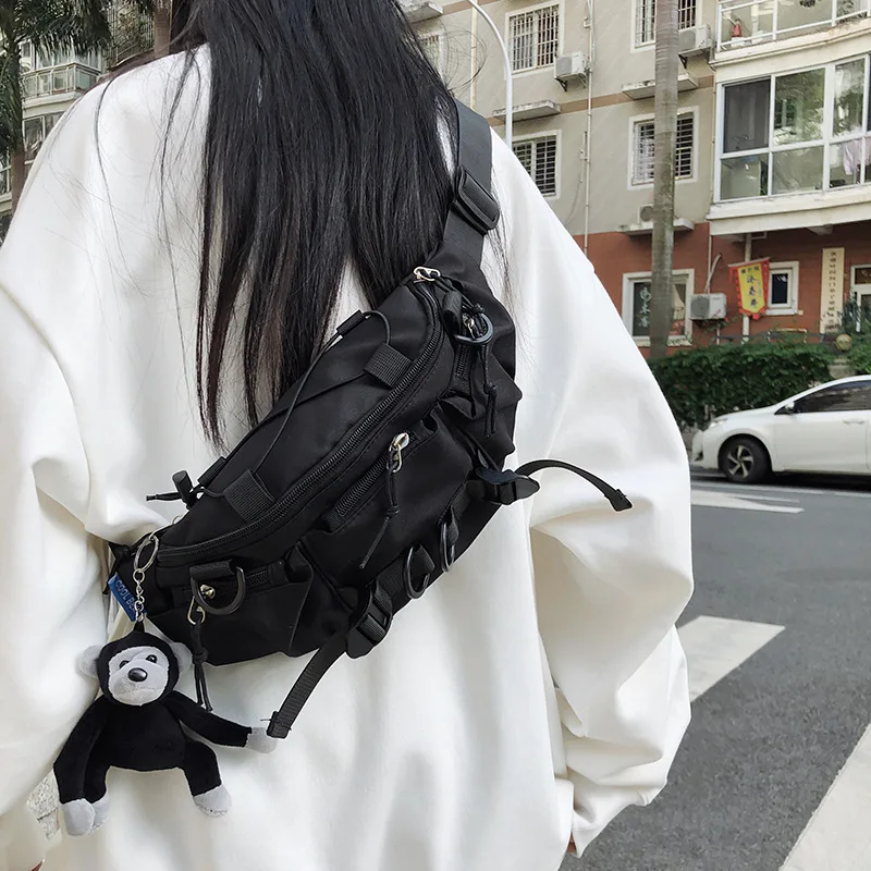 2024 Techwear Style Punk Hip Hop Single Shoulder Crossbody Bag Men