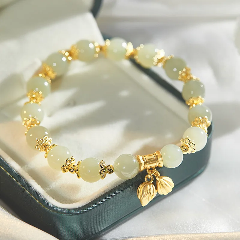 SPECIAL SALE PRICE!!! Jade and 22 Karat Gold Beads Bracelet, Men's Luxury  Jade Bracelet, Premium Quality Men's Bracelet