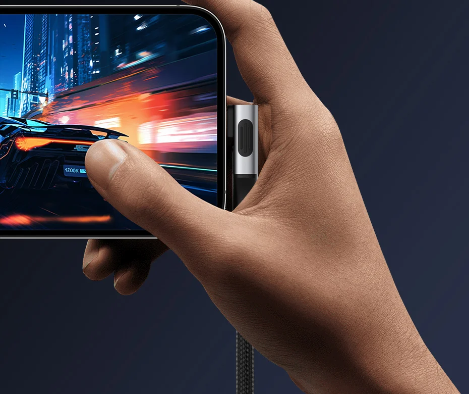 Hagibis USB4 USB-C Cable 80Gbps 240W Right Angle 8K