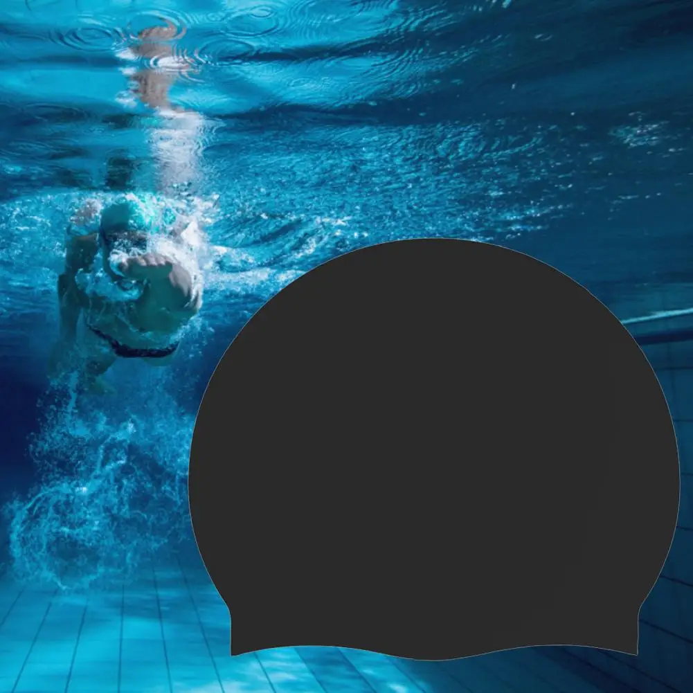 

Protect Ears Soft Texture Adults Kids Summer Swim Pool Cap for Diving