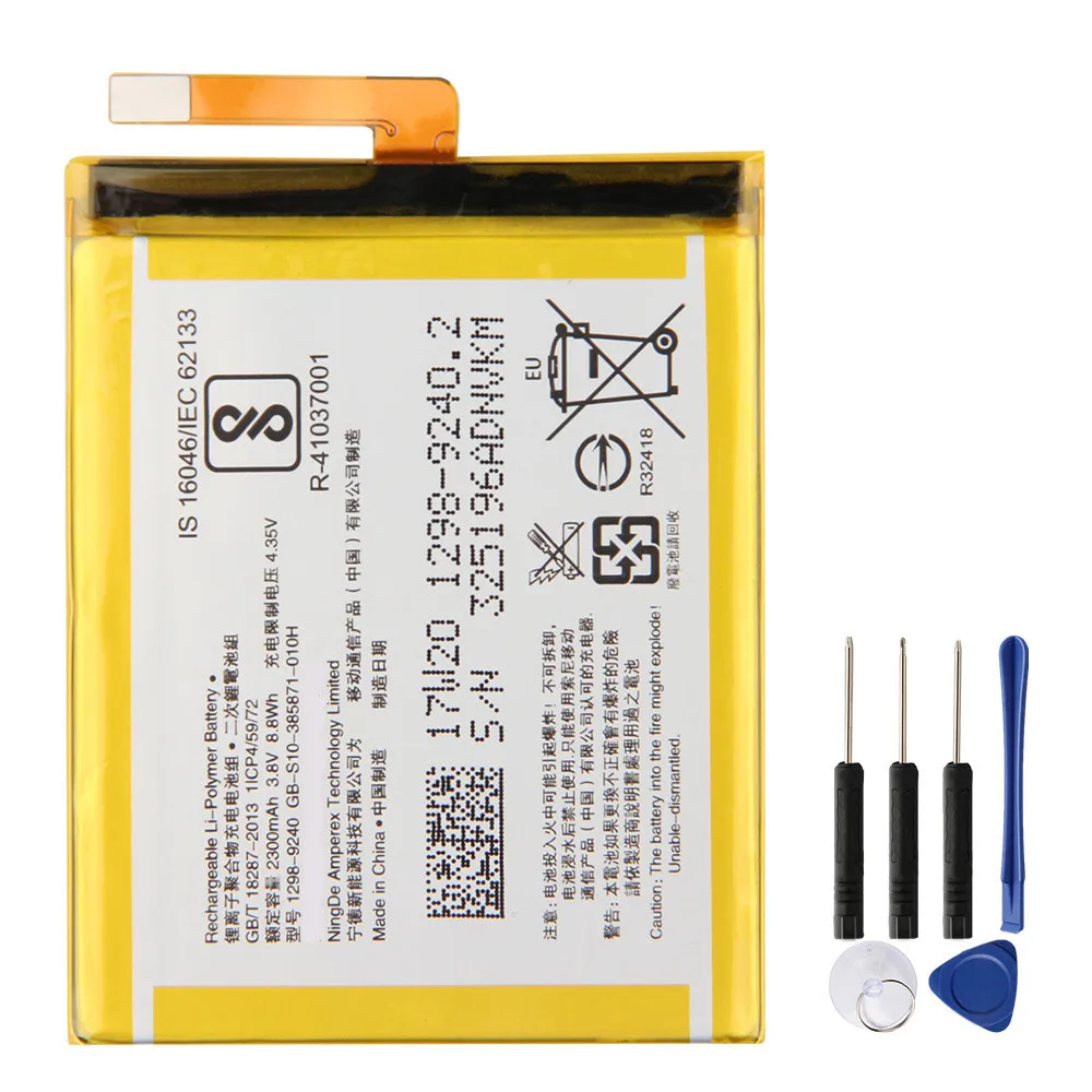 

Replacement Battery LIP1635ERPC For Sony Xperia XA1 G3112 G3121 G3116 LIS1618ERPC Replacement Phone Battery 2300mAh