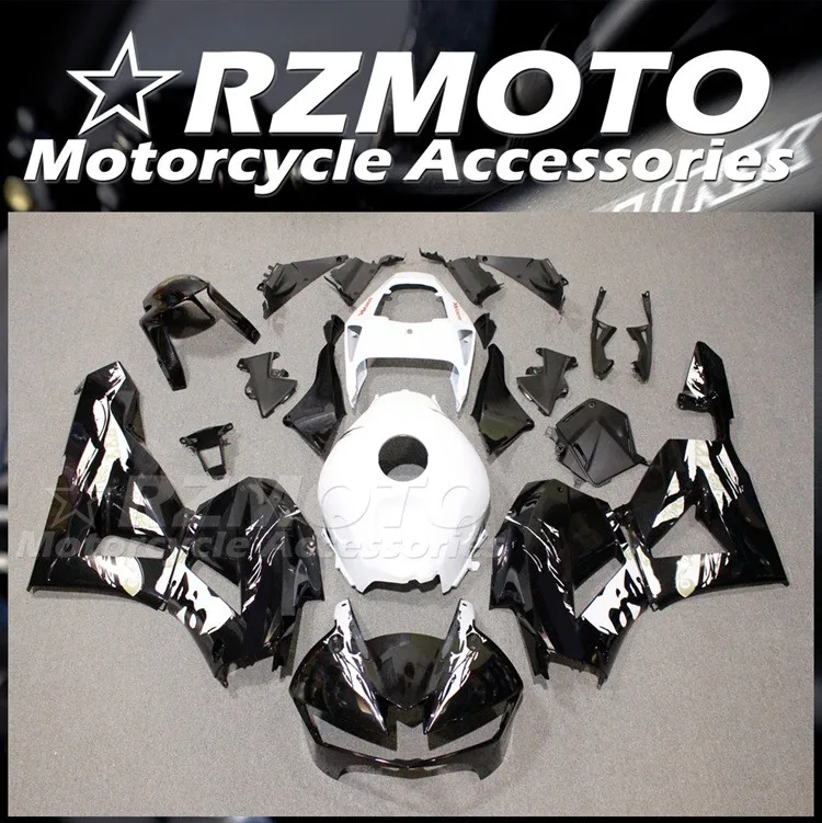 

4 подарка, новинка, яркий комплект из АБС-пластика, подходит для HONDA CBR600RR F5 2013 2014 2015 2016 2017 2018 2019, кузов черного и белого цвета на заказ
