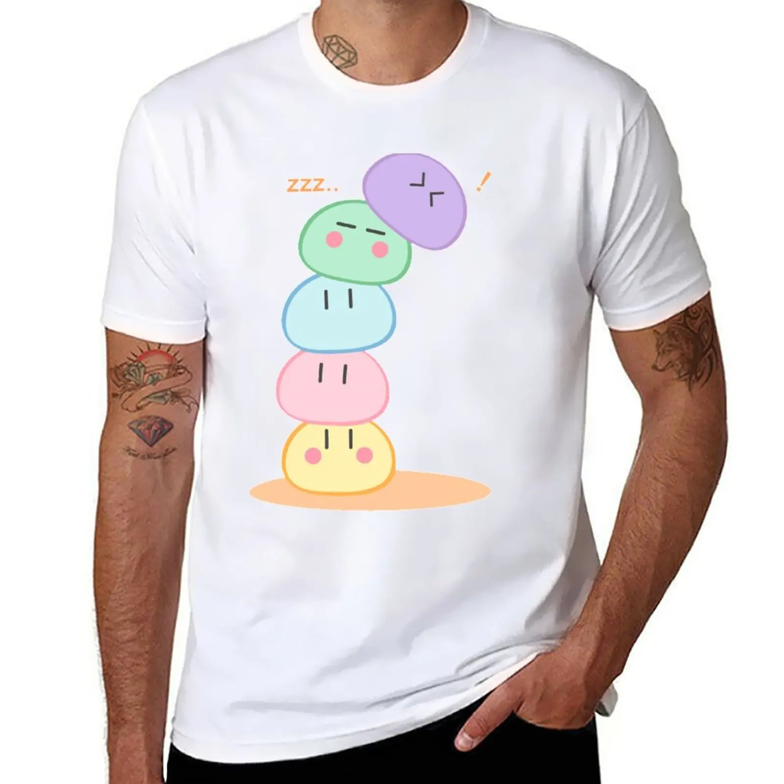 

Kawai Dango Clannad T-Shirt quick drying funnys Short sleeve tee summer clothes mens plain t shirts