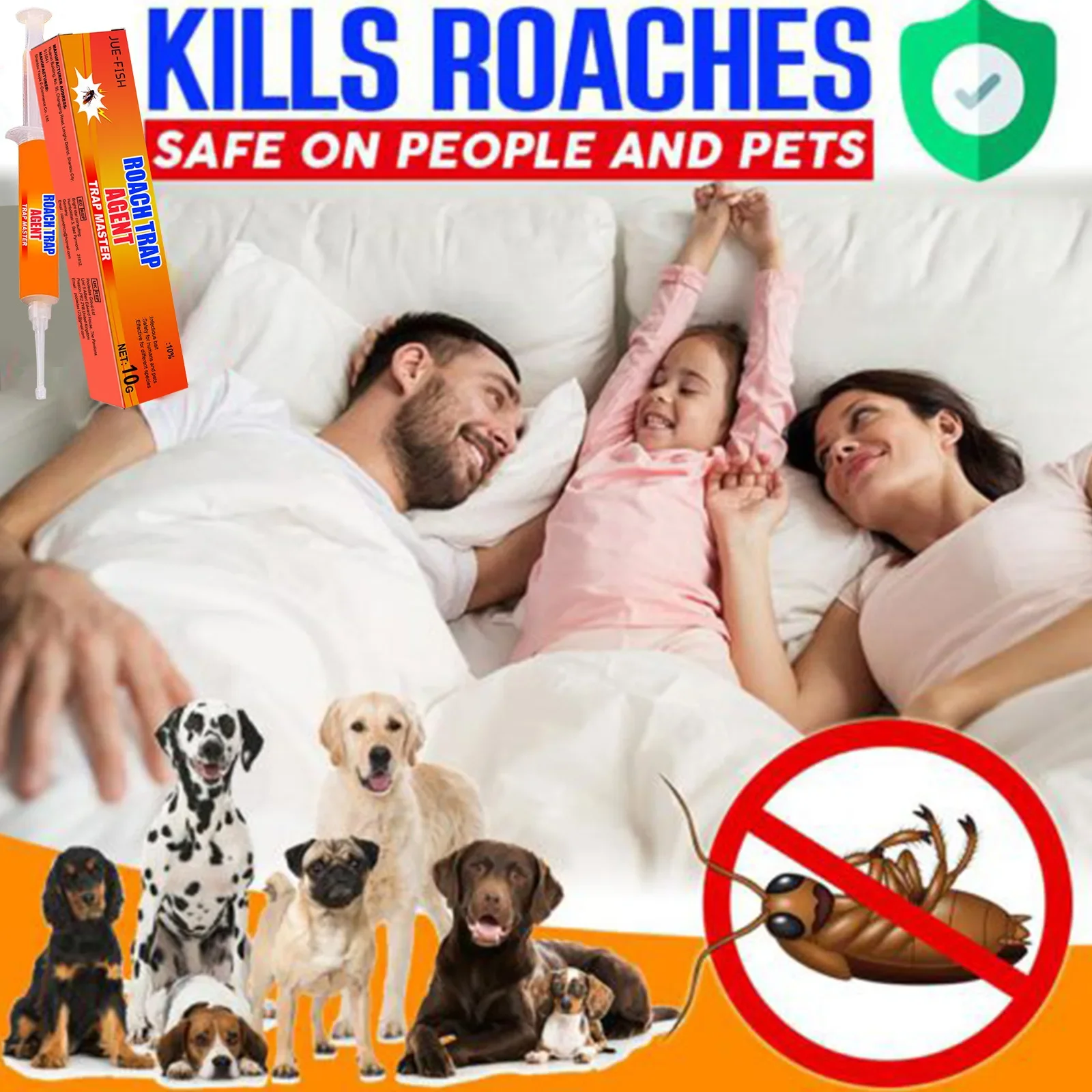 Cockroach Bait for Cleaning Indoor Kitchen Household Cockroach Bait