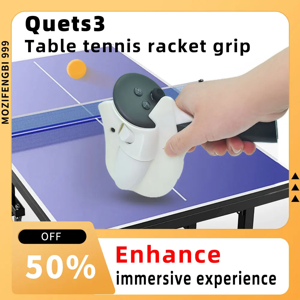 Eleven Table Tennis VR Game Paddle Grip For Oculus Quest 2 Link Cable