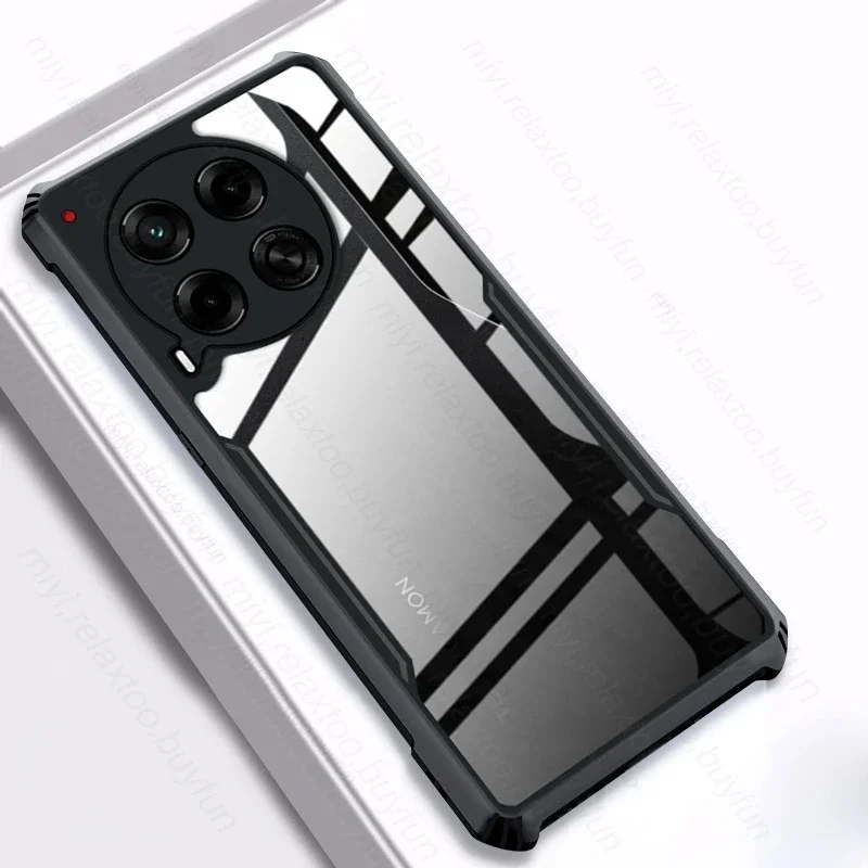 Transparent Acrylic Armor Shockproof Case - TPU+PC Protective Cover, 6.78