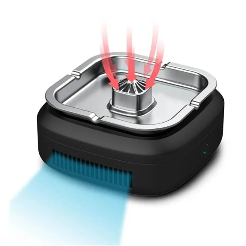 

Anti-Odour Anti Smoke Ashtray Metal Clean Air Electric Ashtray Smoke Vacuum Cleaner Smoke Free USB Anti-Odour Air Purifier