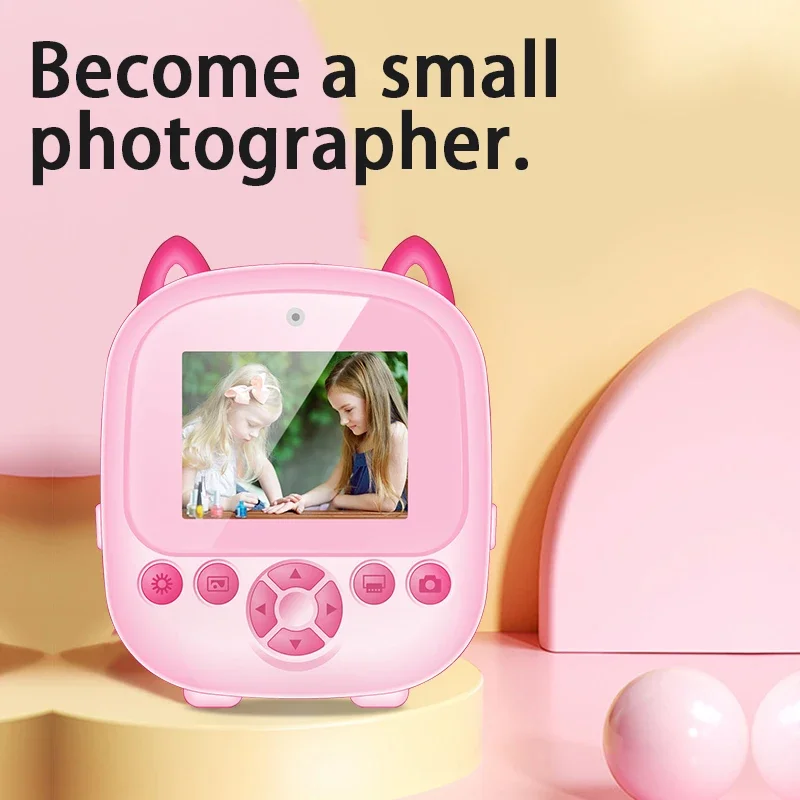 S5 Children HD Digital Camera Thermal Print Camera Photo Printing Camera HD Video For Kids Gift