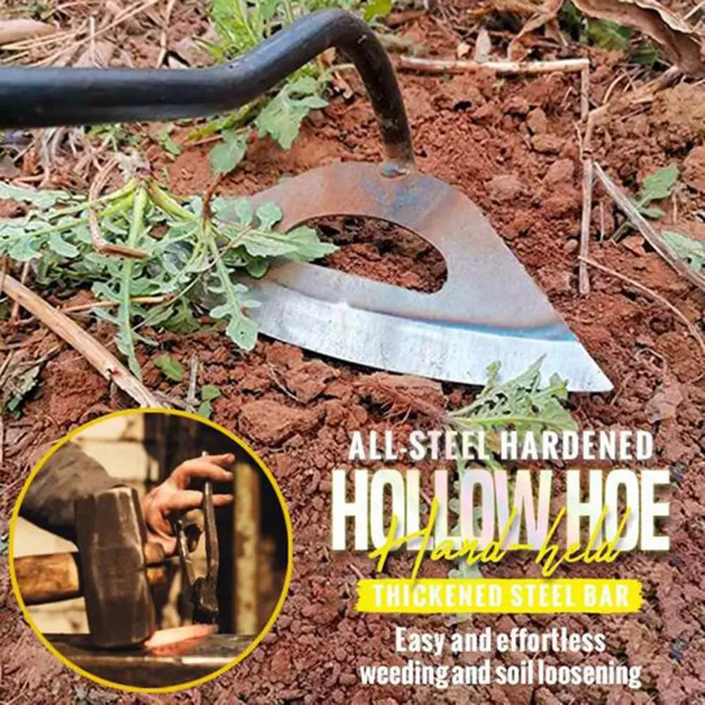 Special Hollow Hoe Planting Vegetable Weeding Dual Purpose Shovel Handheld Agriculture Hollow Hoe Gardening Tool 3