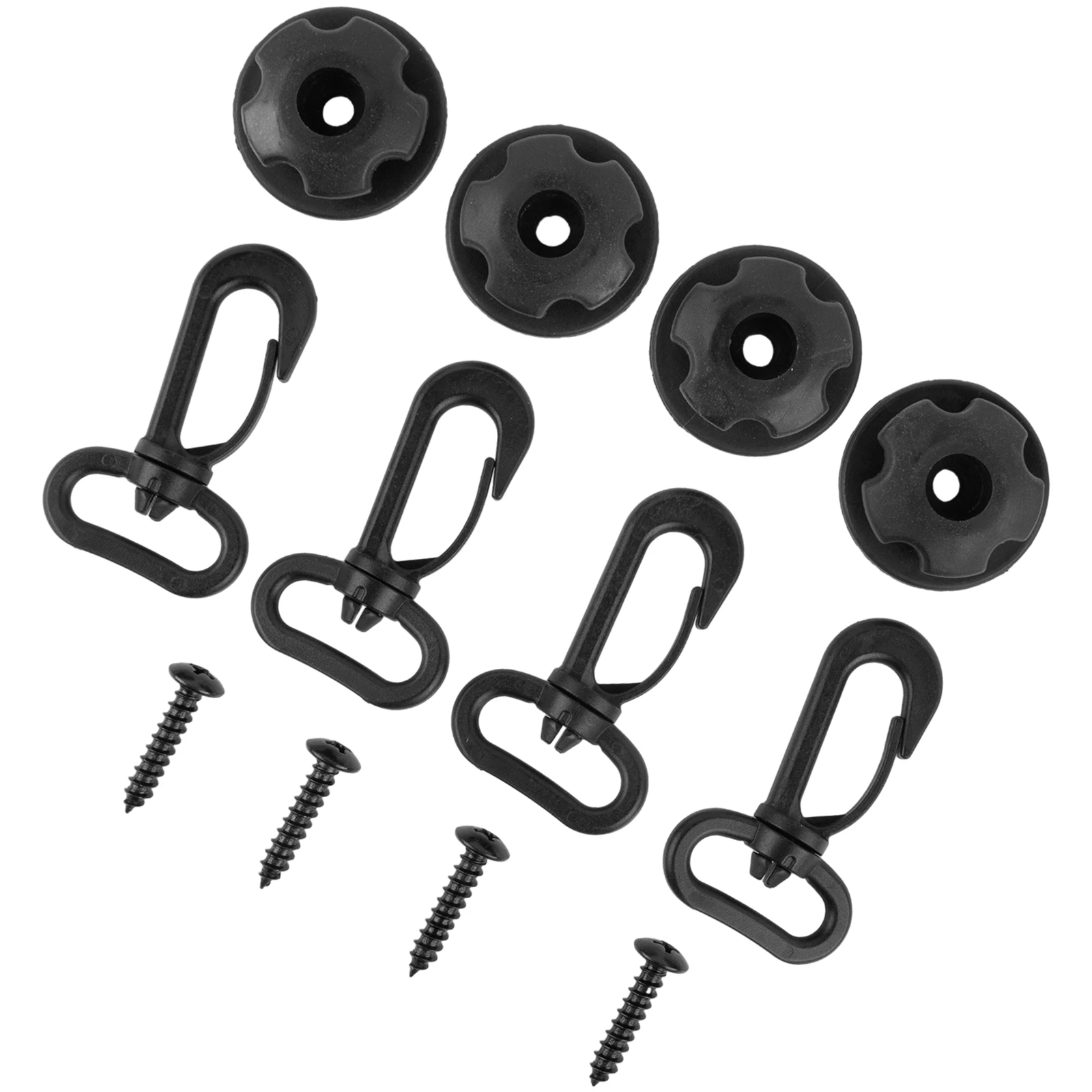 

Interior Trim Hooks 4pcs Black Car Accessories Cargo Net High Viscosity Plastic Storage Organizer High Quality
