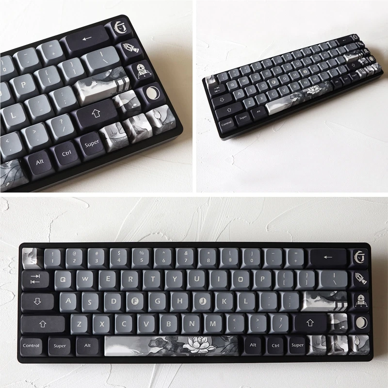 Механическая клавиатура DIY PBT OEM профиль направление ESC вход клавиатура пятисторонняя красящая подставка клавиатура для переключателя Cherry MX